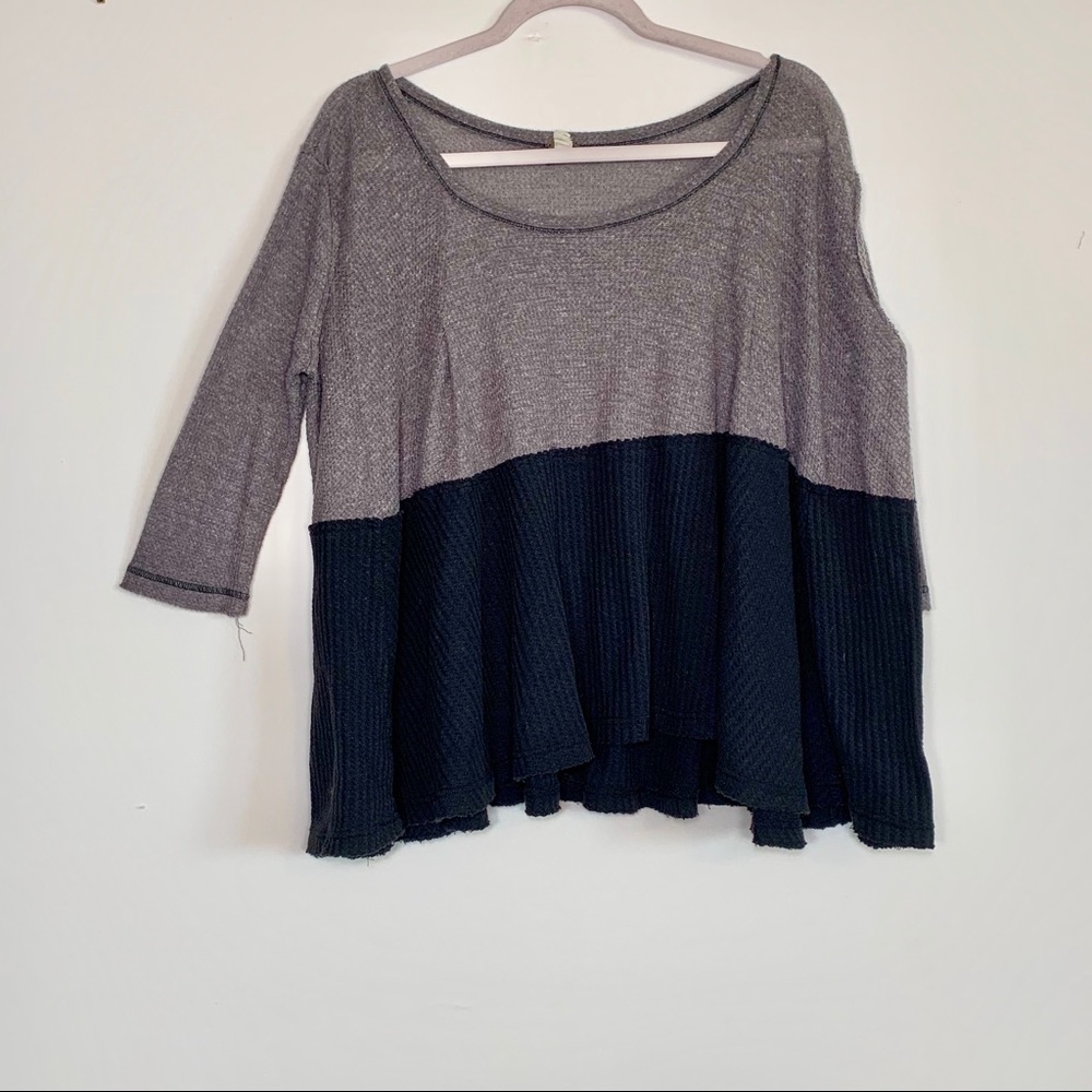Free People colorblock loose top